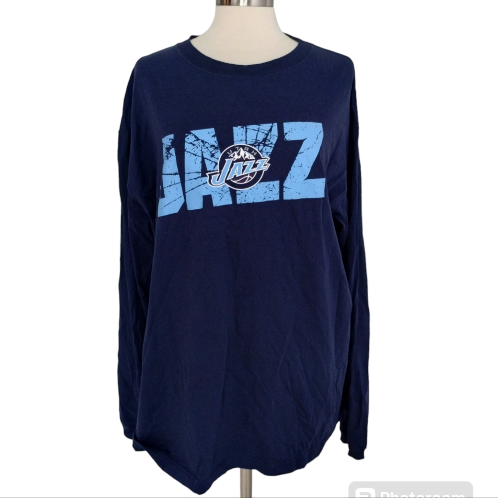 100% Cotton Boyfriend NBA UTAH JAZZ T-shirt Long Sleeve XL